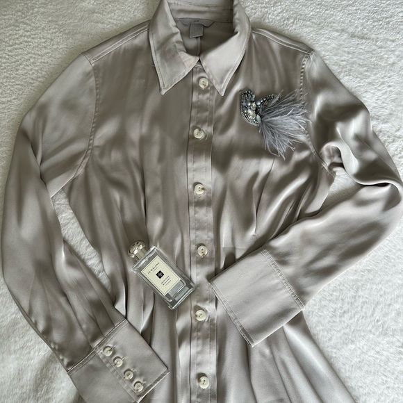 Satin midi dress - Picture 2 of 2